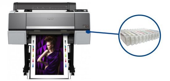 Изображение Плоттер Epson SureColor SC-P7000V с ПЗК и чернилами